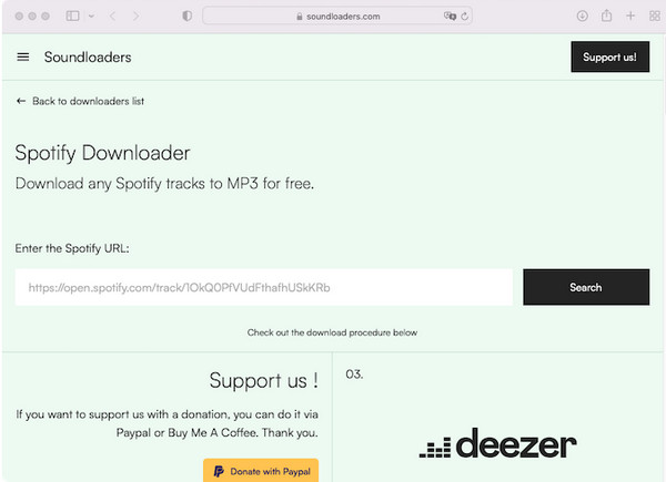 Conversor Spotify para MP3 Soundloaders