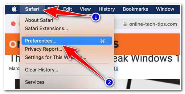 Take Scrolling Screenshot Safari Preferences