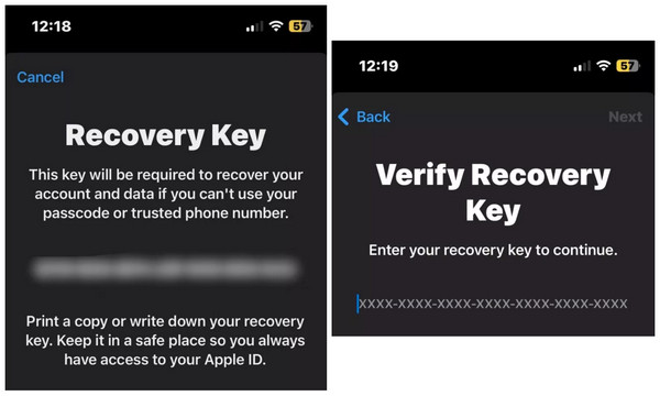 Verify Recovery Key