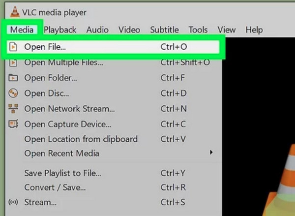Ouvrir un fichier VLC
