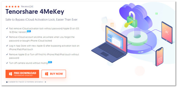 iCloud 繞過工具 Tenorshare 4Mekey