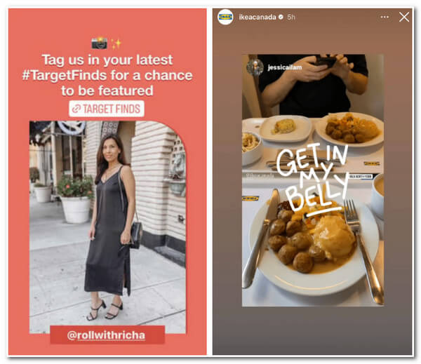 Instagram UGC -idea