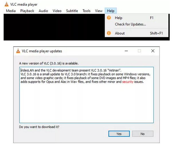 Update VLC Version