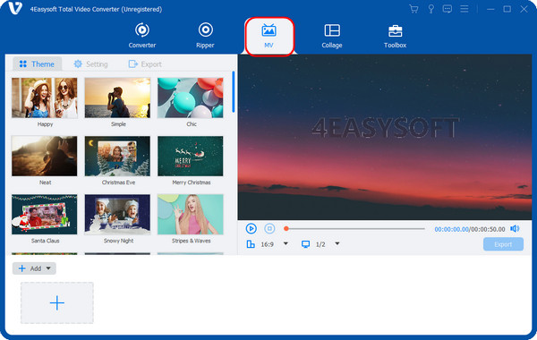 4Easysoft Siirry MV-välilehteen