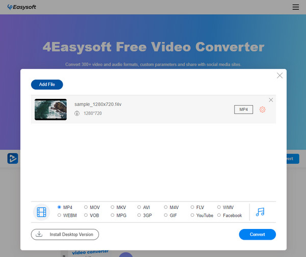 4Easysoft Online Select MP4