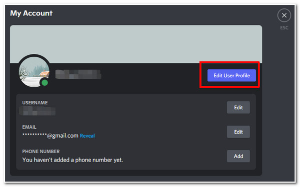 Discord GIF PFP Account di accesso Discord