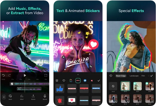 โปรแกรมตัดต่อเสียง FilmoraGo สำหรับ iPhone และ Android