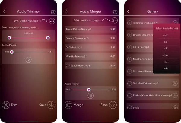 โปรแกรมตัดต่อเสียง Handy Audio Editor สำหรับ iPhone
