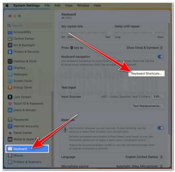 Mac Screenshot Shortcut Access System Settings