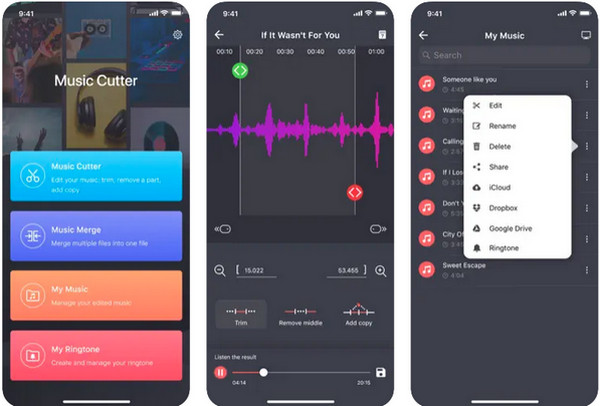 โปรแกรมตัดเพลง iPhone โปรแกรมตัดเสียง