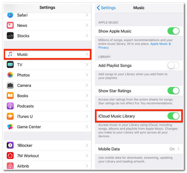 โอนย้ายเพลย์ลิสต์ iPhone โอนย้ายเพลย์ลิสต์ เปิดคลัง iCloud