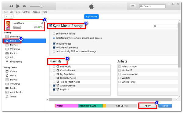 โอนเพลย์ลิสต์ iPhone โอนเพลย์ลิสต์โดยใช้ iTunes