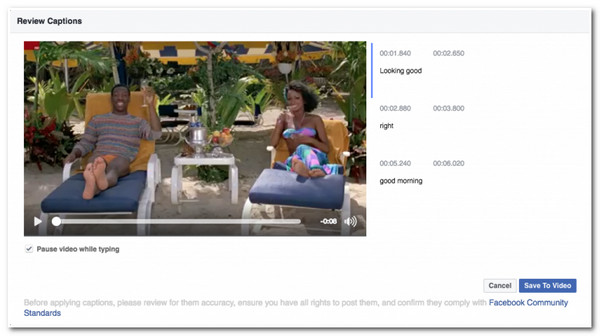Video undertekstgenerator Facebook automatiske bildetekster