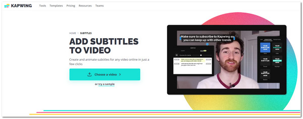 Video undertekstgenerator Kapwing