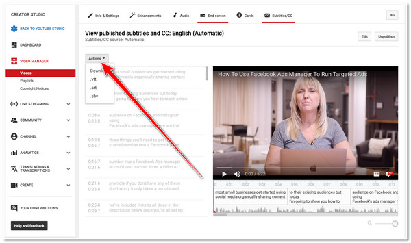 Video undertekstgenerator Youtube automatiske bildetekster