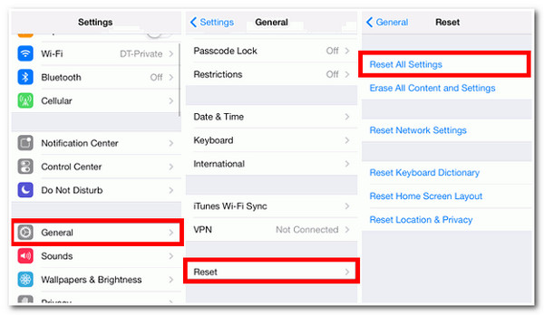 Mikä on iTunesin varmuuskopion salasana Reset All Settings