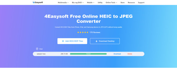 4Easysoft Free Online HEIC to JPEG Converter