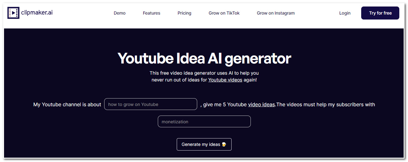 AI Video Generator Clipmaker