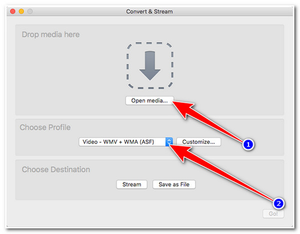 Convert Video to WMA VLC Select Import Choose WMA