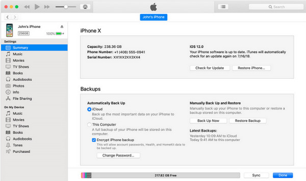 วิธีการกู้คืนแชท WhatsApp จาก iTunes