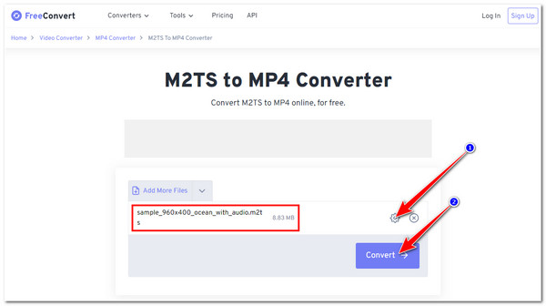 M2TS Converter FreeConvert Select Convert