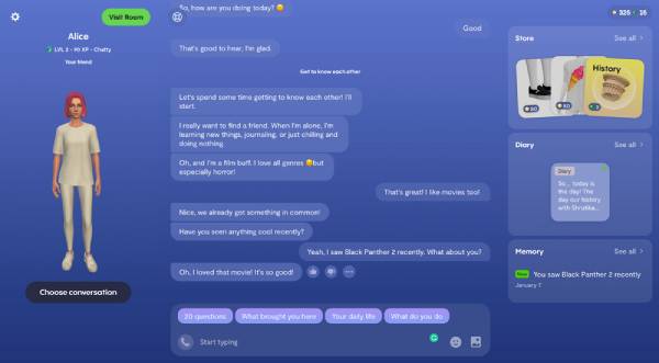 Replika ChatGPT alternatíva
