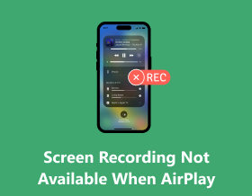 Näytön tallennus ei ole käytettävissä AirPlayssa