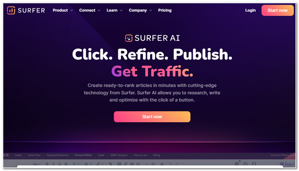 Surfer AI AI generert innhold