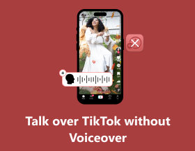 Talk Over Tiktok ilman Voiceoveria