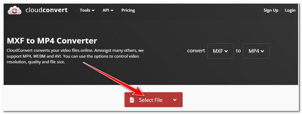 Odwiedź CloudConvert Import File