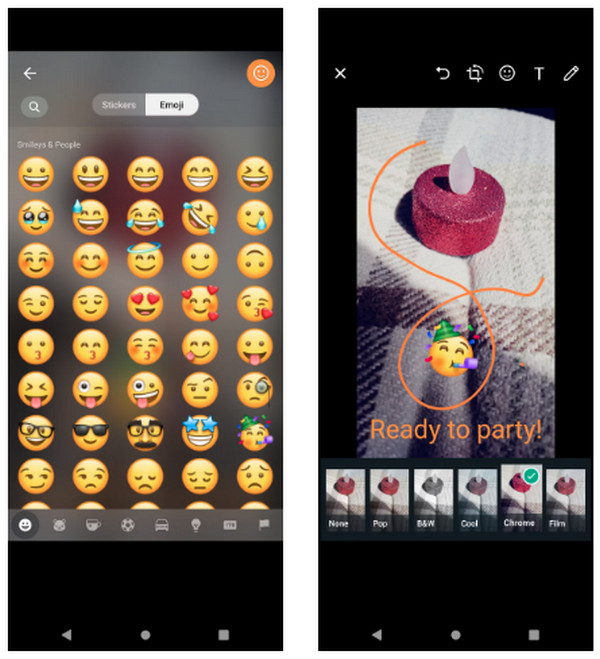 WhatsApp Add Emojis and GIF