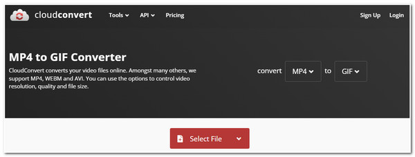 Muunna video GIF-muotoon CloudConvert