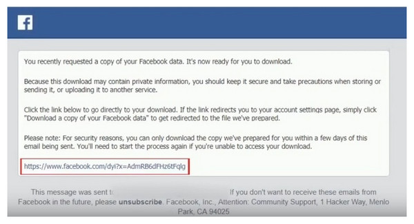 Download A Copy of Your Facebook Data