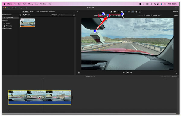 iMovie Mac Select Fast Choose Speed