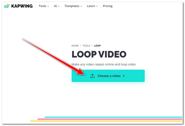 Kapwing Access Video Looper Importer videoen