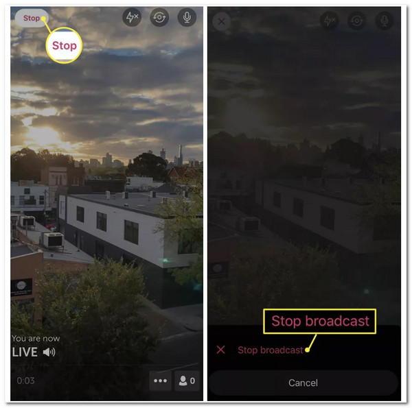 Stop Live Streaming