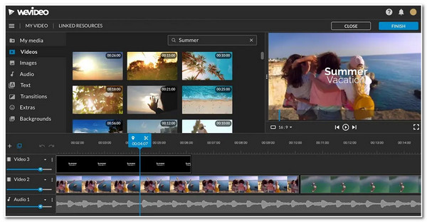 Videoeditorin vaihtoehtoinen WeVideo