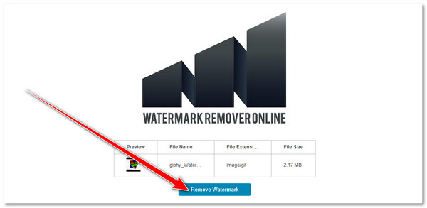 Watermark Remover Initiate Removing Process