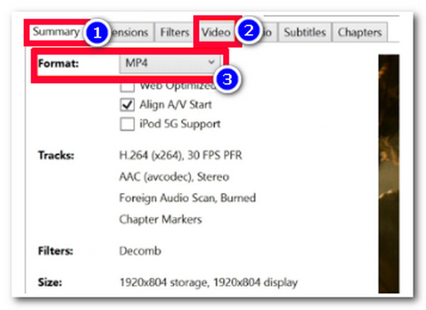 HandBrake Select MKV