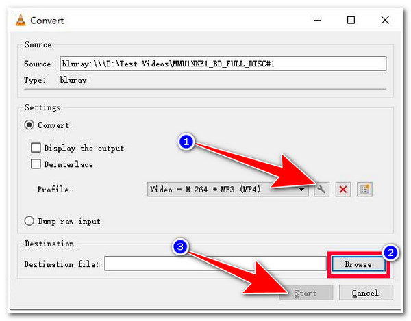 VLC Select MKV Start Ripping