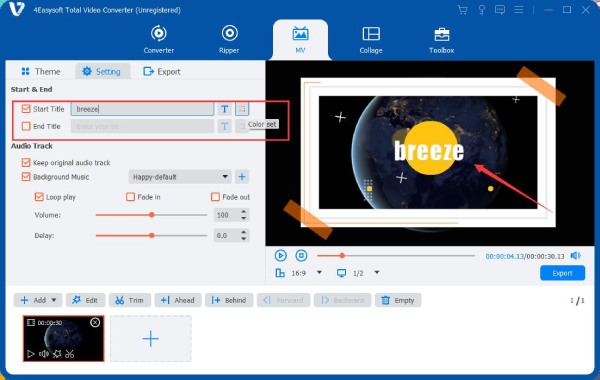 Aggiungi testo al video senza iMovie