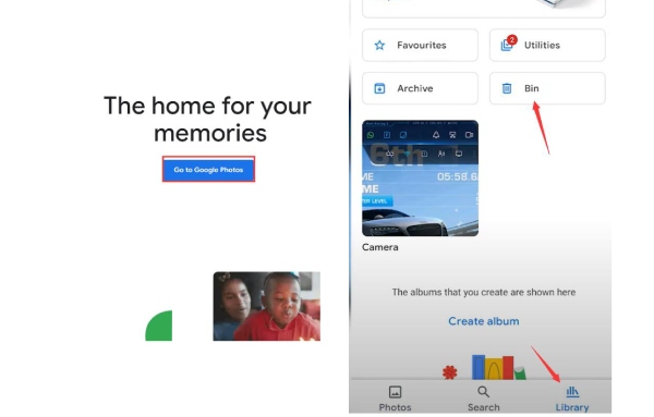 Google Photos Bin