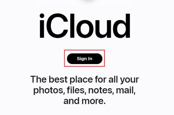 Logg på iCloud