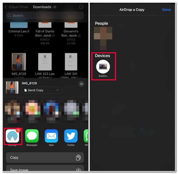 Airdrop Files from iPhone to Mac