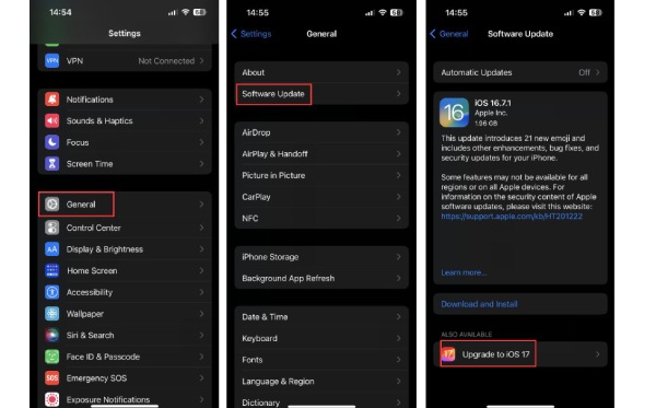 iOS-päivitys Korjaa iPhone-hälytys