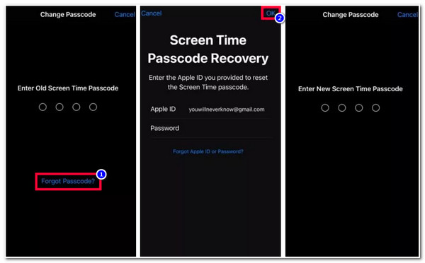 iPhone Apple ID Change Screen Time Passcode