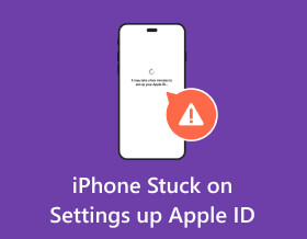 iPhone jumissa Asetukset Up Apple ID:ssä