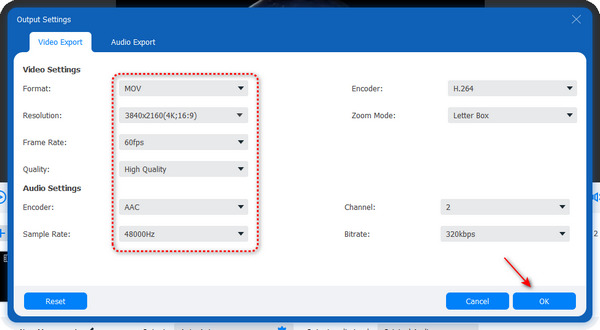 Impostazioni di output 4Easysoft