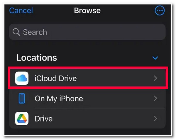 Save Files on iCloud Drive on iPhone