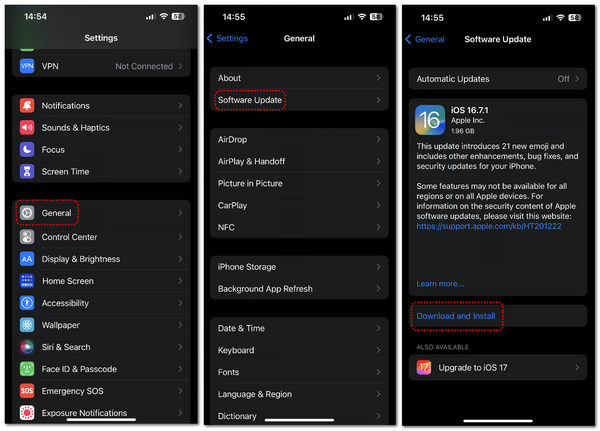 อัพเกรดระบบ iOS iPhone